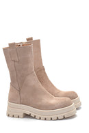 Women's Suede Thick Soled Boots | Derimod