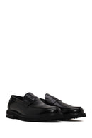 Erkek Siyah Deri Casual Loafer | Derimod