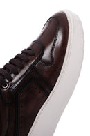 Men's Brown Leather Thick Sole Sneaker | Derimod