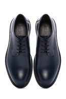 Men's Navy Blue Leather Casual Shoes | Derimod