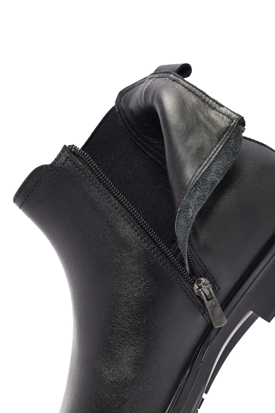 Men's Black Leather Chelsea Boots