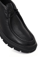 Men's Black Lace-Up Leather Casual Boot | Derimod