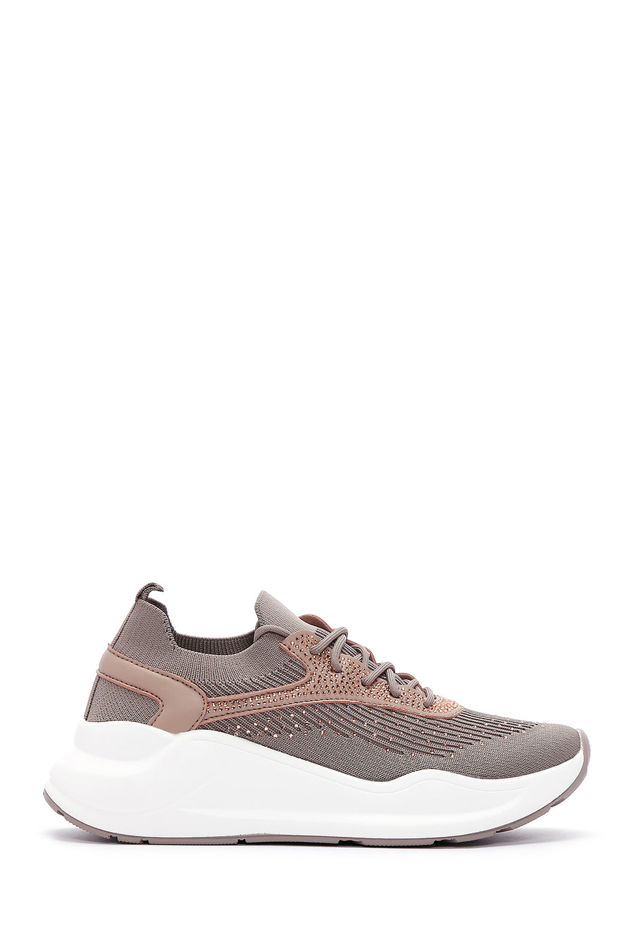 Derimod Zero Kadın Vizon Kalın Tabanlı Sneaker 24SFD491714 | Derimod