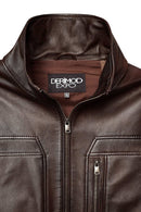 Bryan Men's Brown Leather Jacket | Derimod