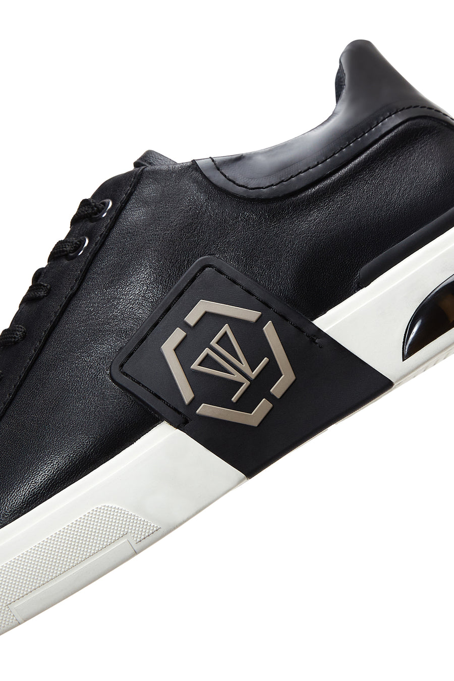 Men's Black Leather Sneaker
