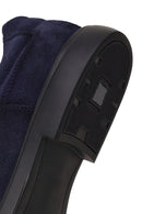 Male Navy Lace-up Suede Casual Shoes | Derimod