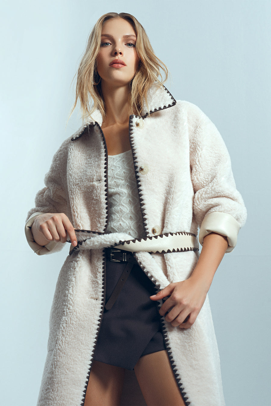 Montblanc Women's White Teddy Coat