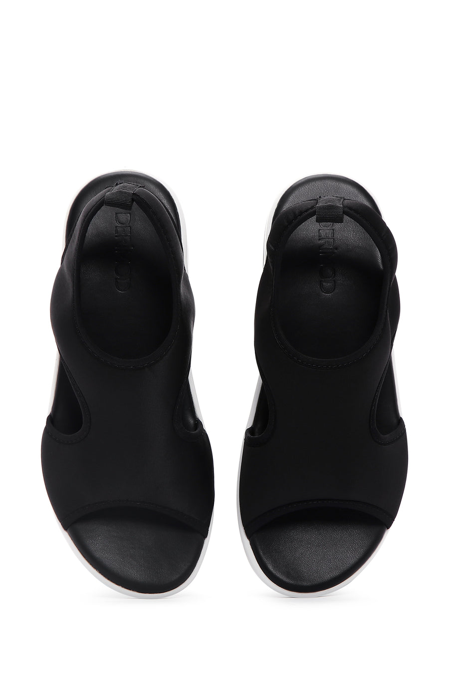 Kadın Siyah Kalın Tabanlı Comfort Sandalet