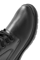 Men's Black Lace-Up Leather Casual Boots | Derimod