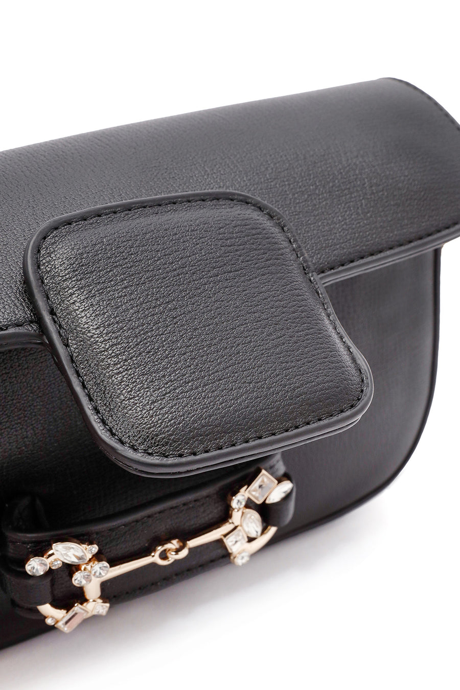 Women's Black Long Chain Strap Shoulder Bag
