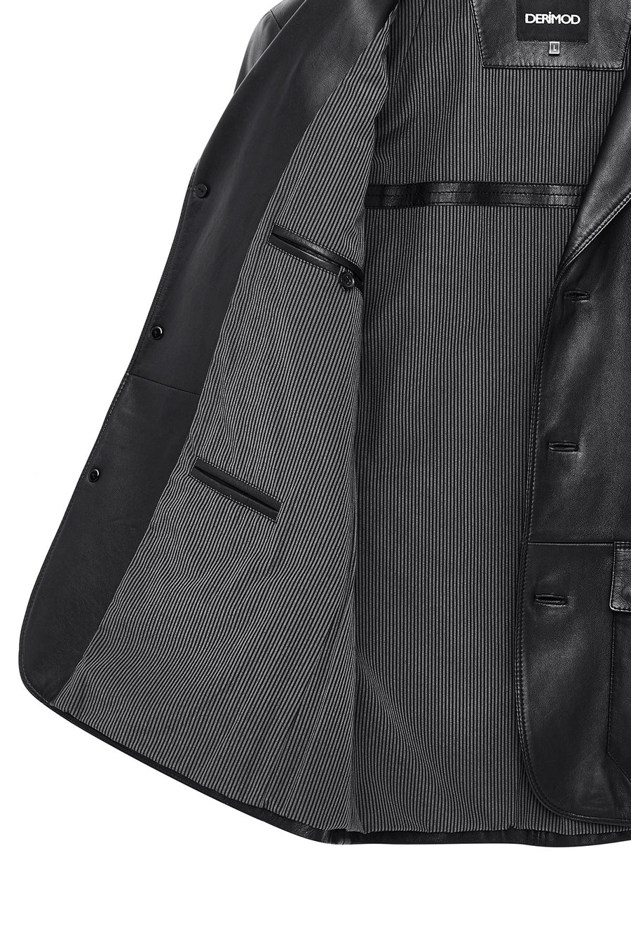 Kevin Men's Black Blazer Leather Jacket