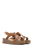 Women's Tan Ankle Strap Sandals | Derimod