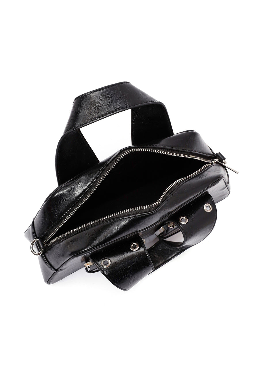 Women's Black Long Strap Shoulder Bag
