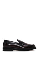 Erkek Bordo Deri Casual Loafer | Derimod