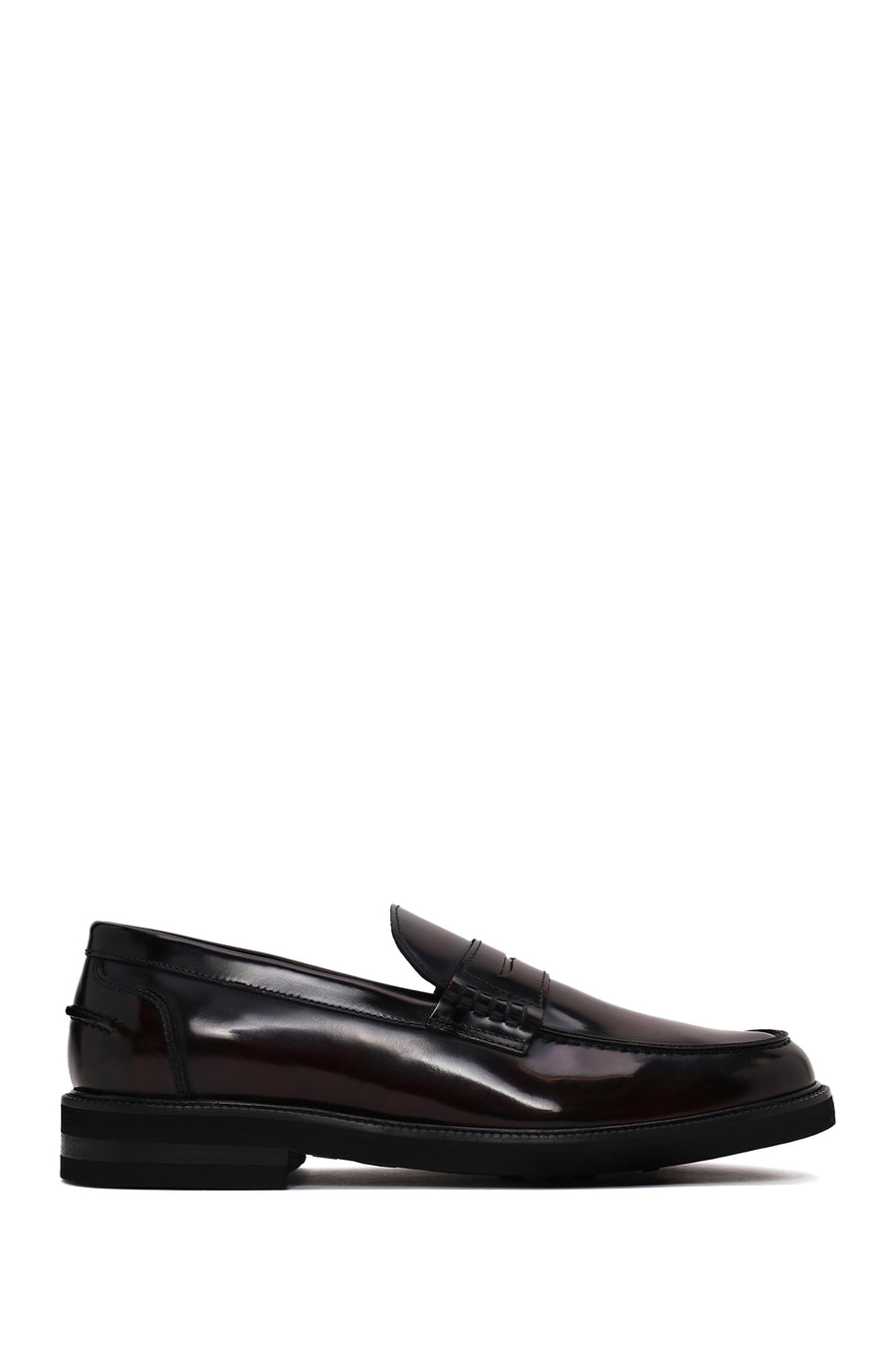 Erkek Bordo Deri Casual Loafer WM820013DA | Derimod