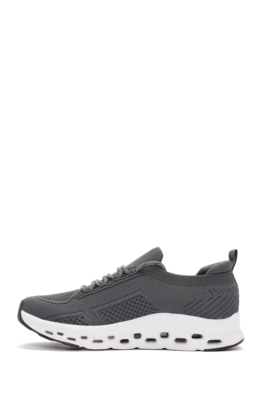 Derimod Zero Men's Gray Lace-Up Thick Soled Sneaker