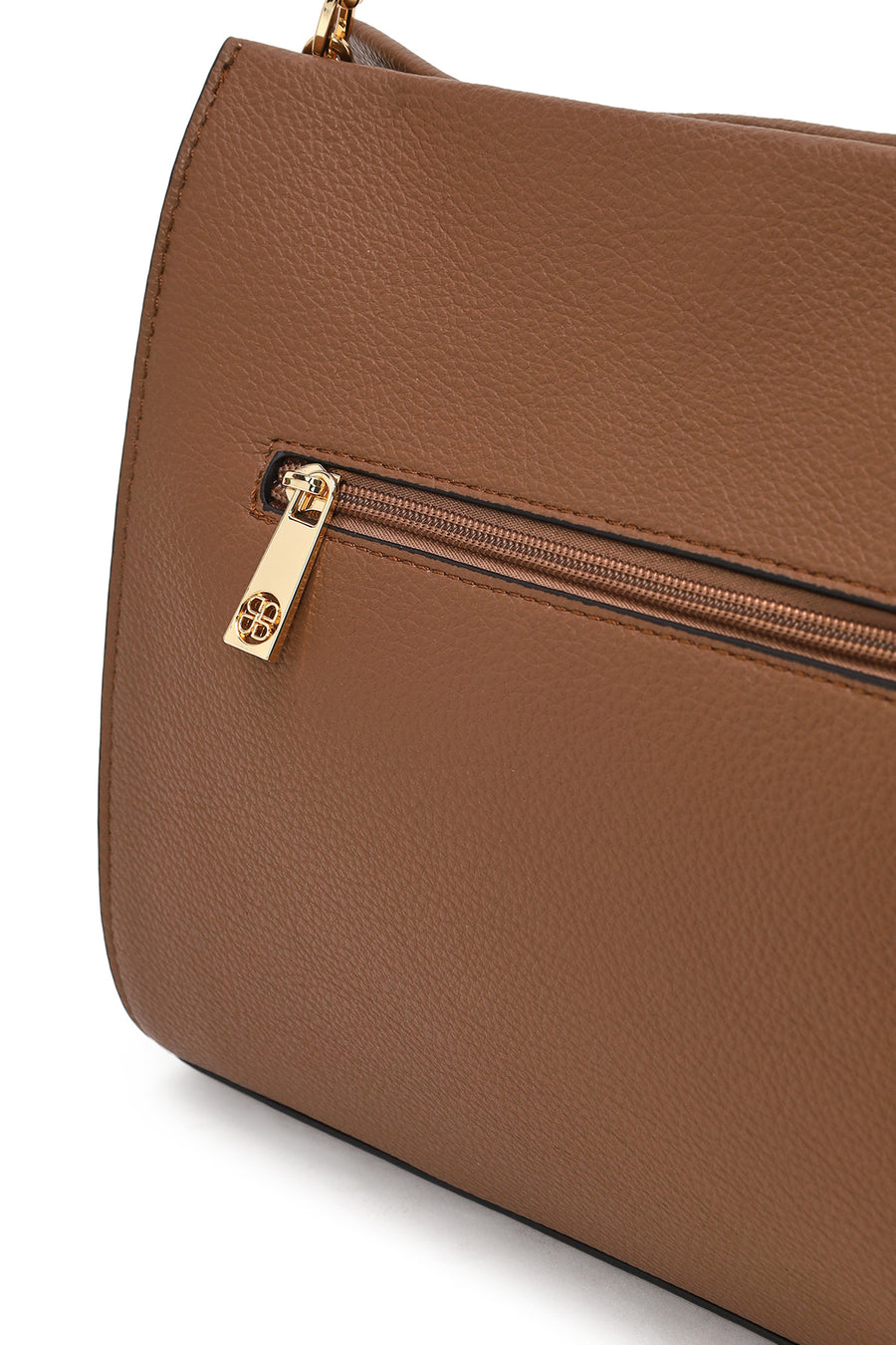 Woman Brown Long-Strap Classic Shoulder Bag