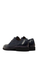 Men's Navy Blue Lace-up Leather Casual Shoes | Derimod