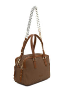 Woman Tan Long Strap Printed Shoulder Bag | Derimod