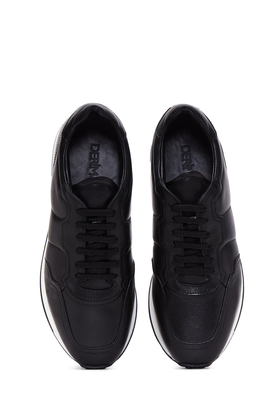 Men's Black Leather Sneaker