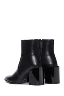 Women's Black Leather Heeled Classic Boots | Derimod