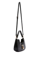 Women's Black Long Strap Crocodile Patterned Shoulder Bag | Derimod