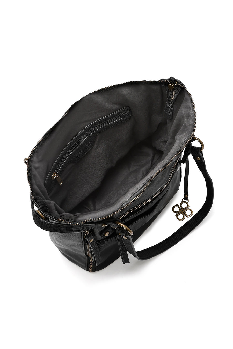 Women's Black Long Strap Shoulder Bag