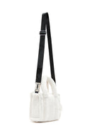 Women's Beige Long Strap Plush Crossbody Bag | Derimod