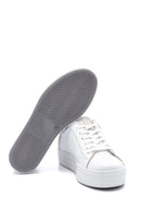 Women's Leather Zipper Detailed Sneaker | Derimod