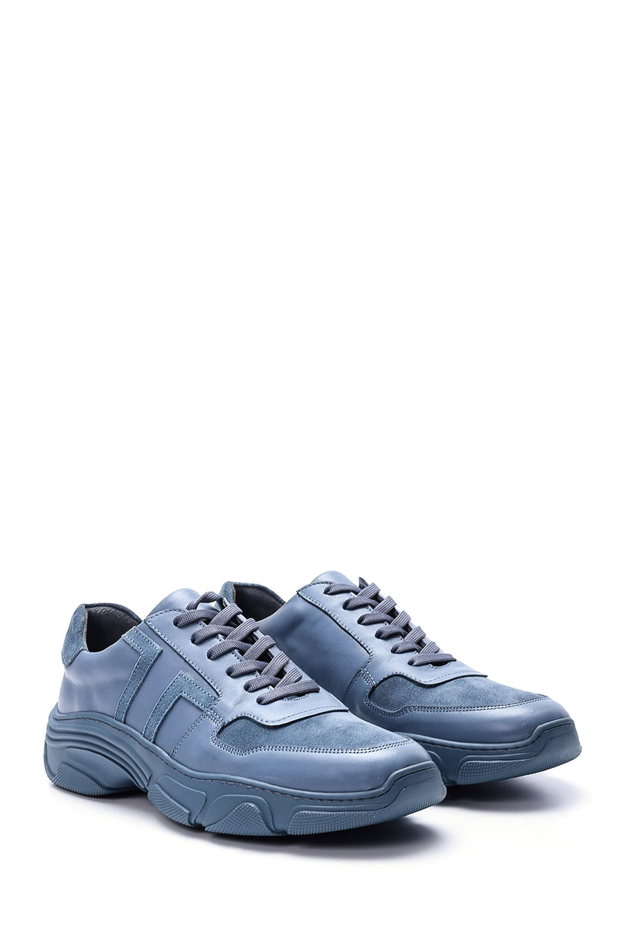 Men's Suede Detailed Leather Sneaker