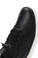 Men's Black Leather Sneaker | Derimod