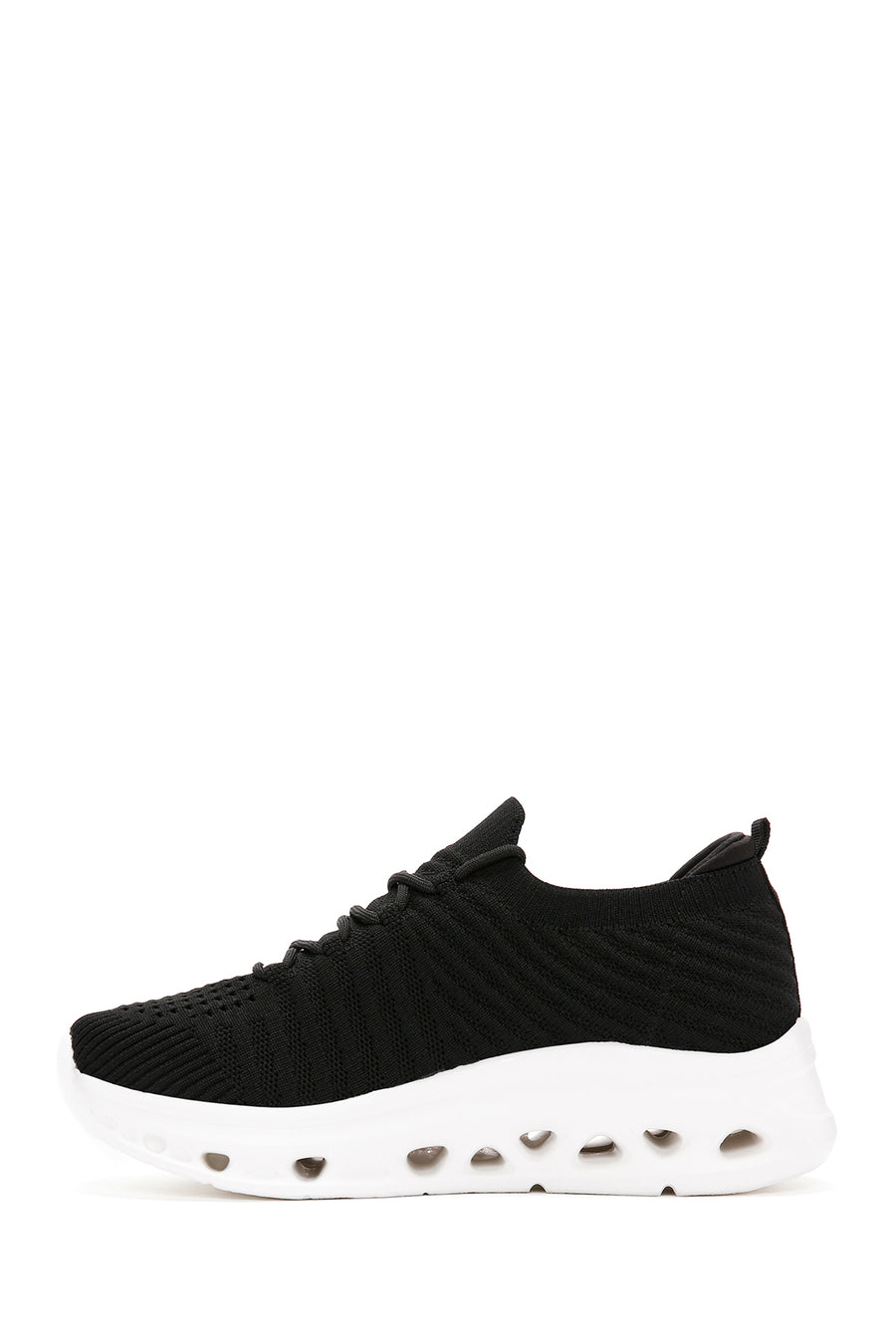 Derimod Zero Women's Black Lace-Up Thick Soled Sneaker