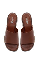 Women's Brown Platform Heel Sandals | Derimod