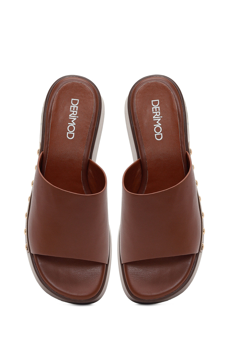 Women's Brown Platform Heel Sandals