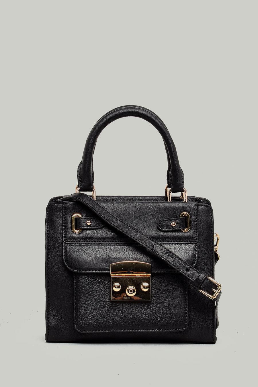 Black Women's Leather Handbag 18SBD2905AS | Derimod