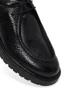 Derimod Black Erkek Siyah Bağcıklı Deri Casual Ayakkabı | Derimod