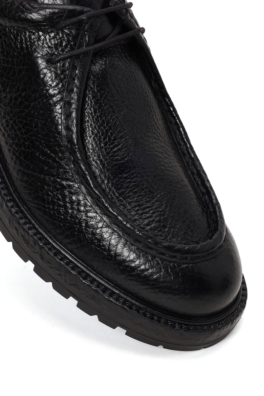 Derimod Black Erkek Siyah Bağcıklı Deri Casual Ayakkabı