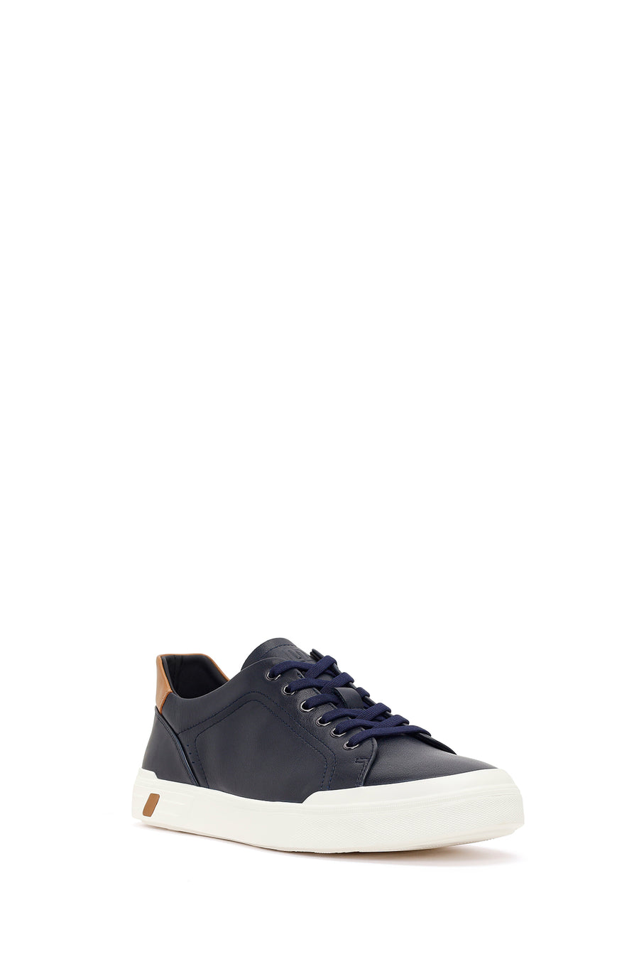 Male Navy Lace-up Leather Sneaker