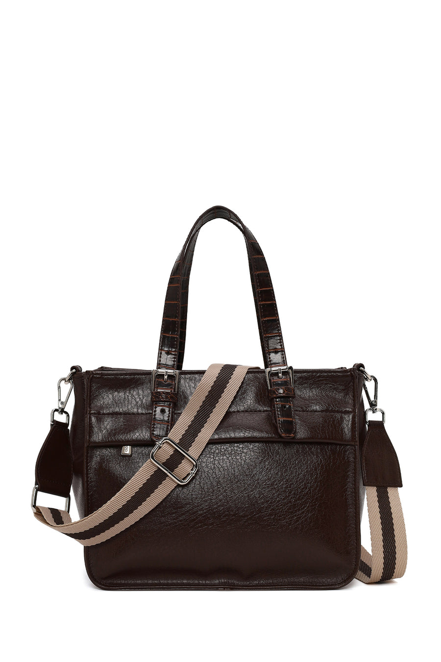 Woman Brown Long-Strap Shoulder Bag AB550002SV | Derimod