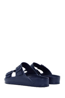 Birkenstock Men's Navy Blue Arizona Eva Double Buckle Slippers | Derimod