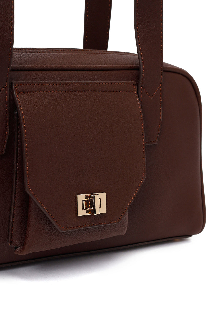 Woman Brown Classic Shoulder Bag