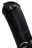 Women's Black Leather Buckle Boots | Derimod