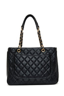 Women's Black Long Strap Quilted Shoulder Bag | Derimod