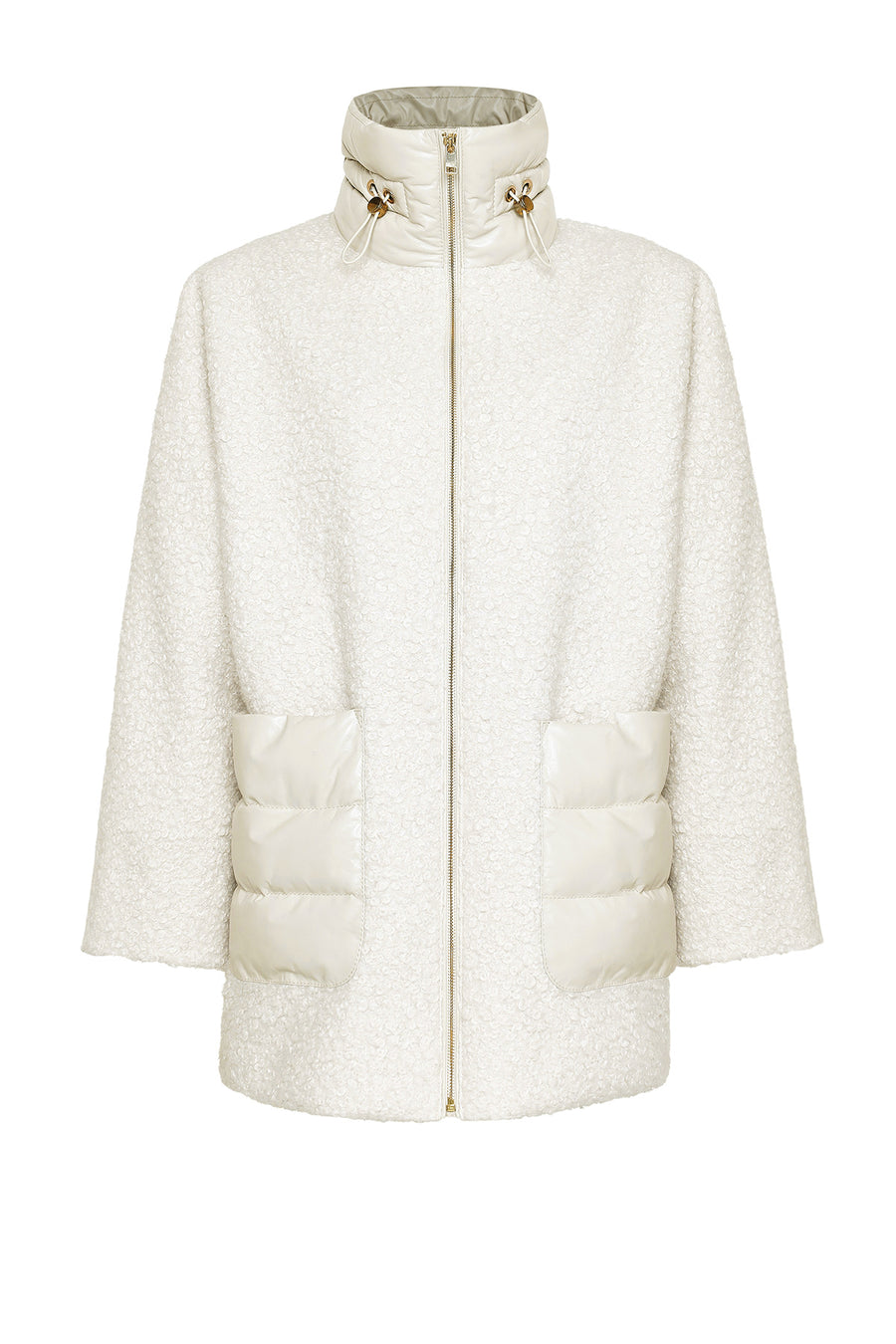 Boston Women's Beige Teddy Leather Coat