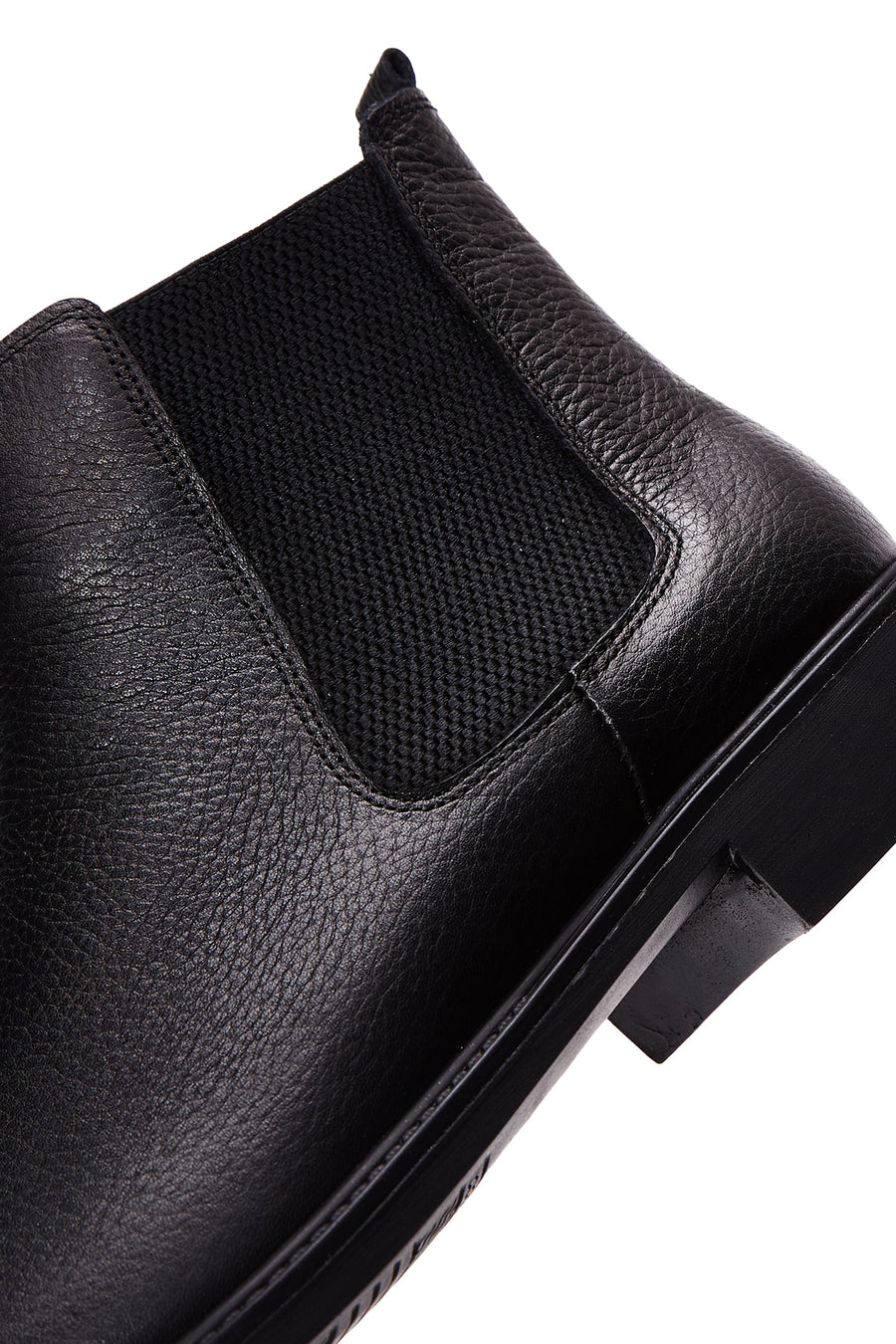 Men's Black Leather Chelsea Boots