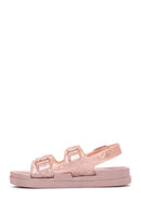 Women's Bronze Flat Sandals | Derimod