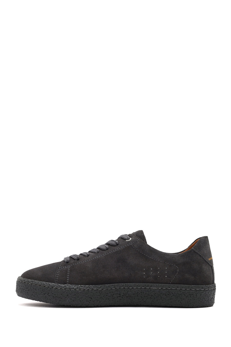 Male Grey Lace-Up Suede Leather Sneaker