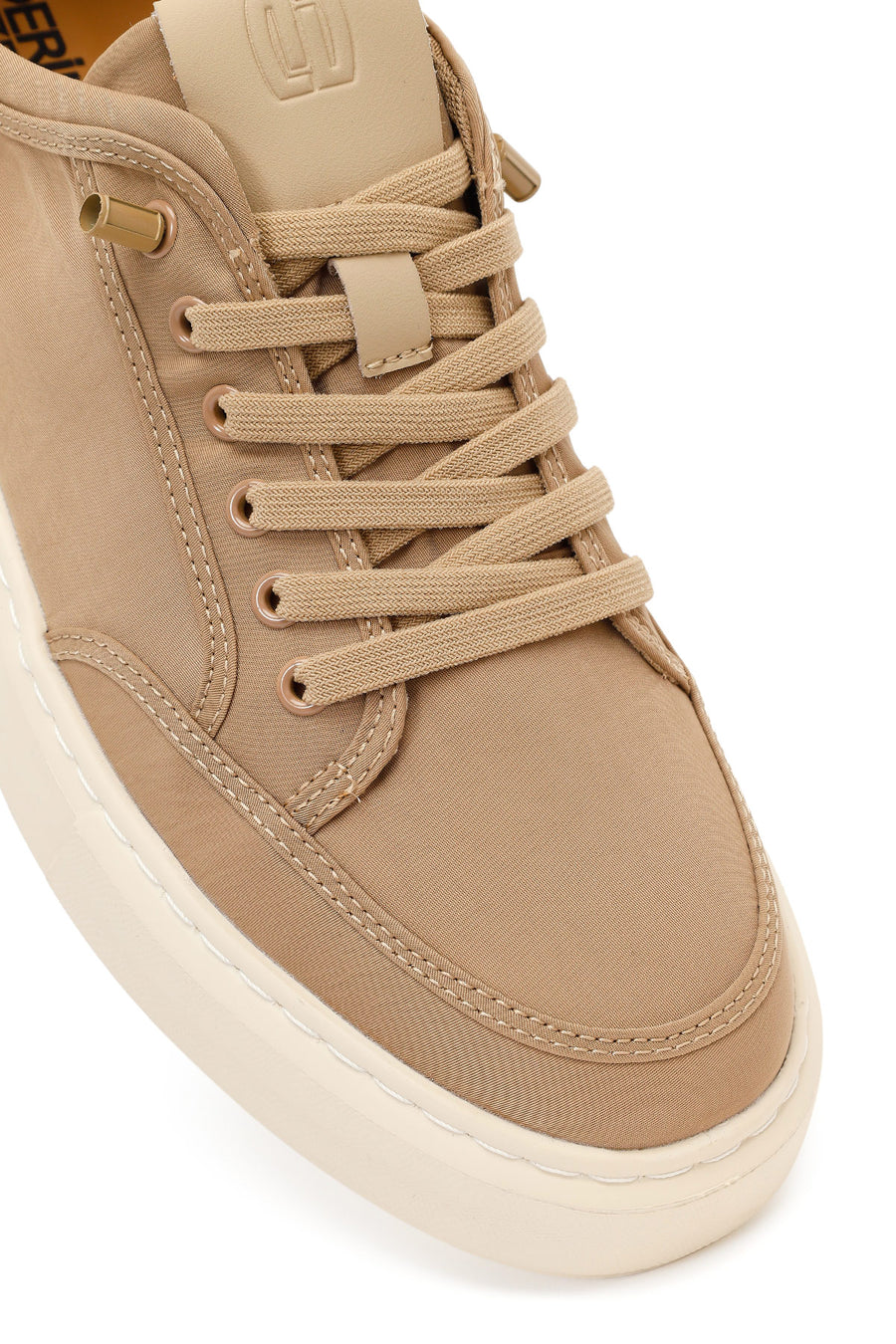 Derimod Zero Men's Beige Lace-up Fabric Sneaker