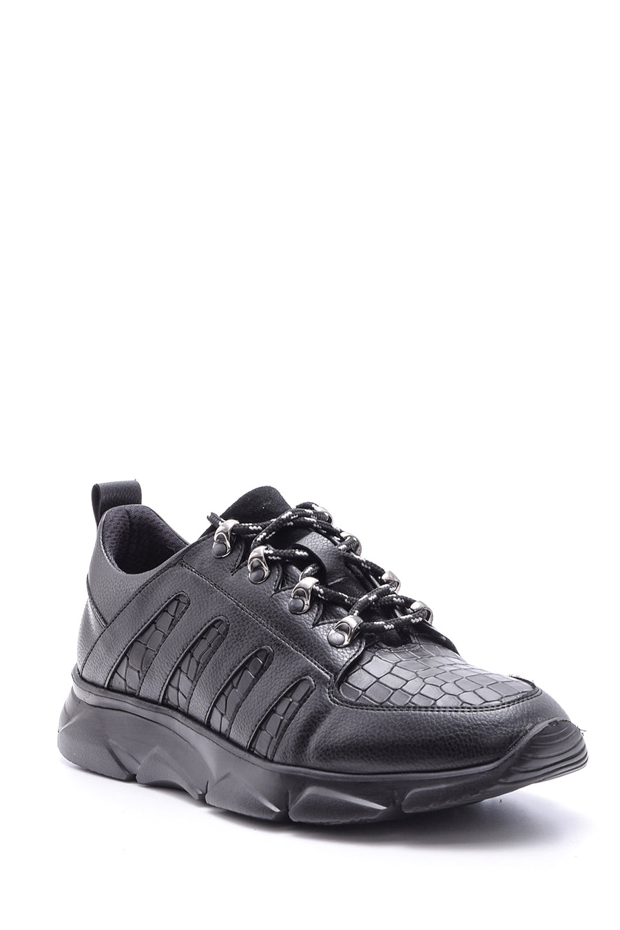 Men's Crocodile Patterned Leather Sneaker