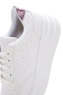 Women's White Thick Soled Sneaker | Derimod